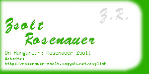 zsolt rosenauer business card